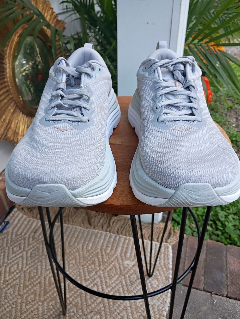 HOKA GAVIOTA 5 LADIES SZ 9.5 D WIDE HARBOR MIST ROSE GOLD RUNNING SNEAKERS LN - Picture 4 of 7